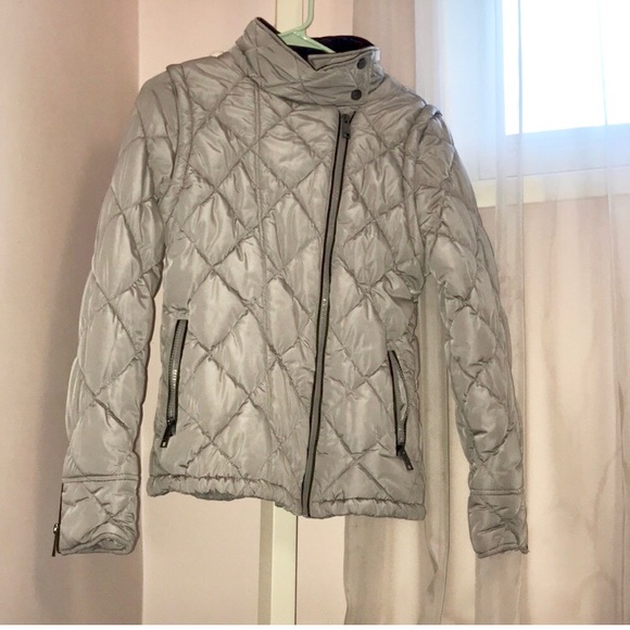 Quilted Grey Coat! - Picture 2 of 8